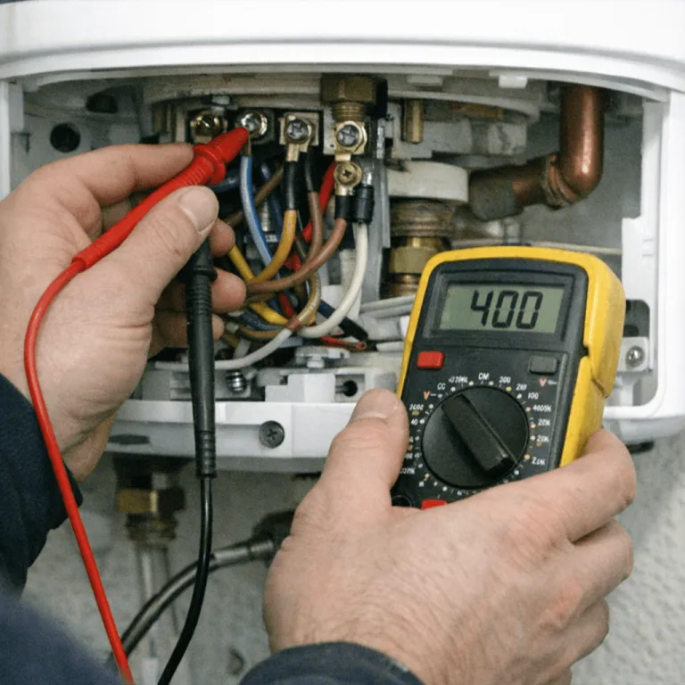 Messung der Phasen am elektrischen Anschlussfeld